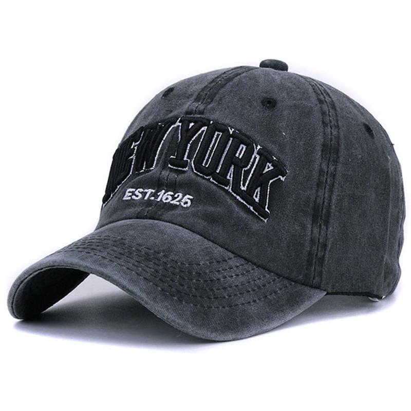 Cap Factory Gewassen hoed heren katoenen snapback baseballpet damesmode sport hiphophoeden zwart