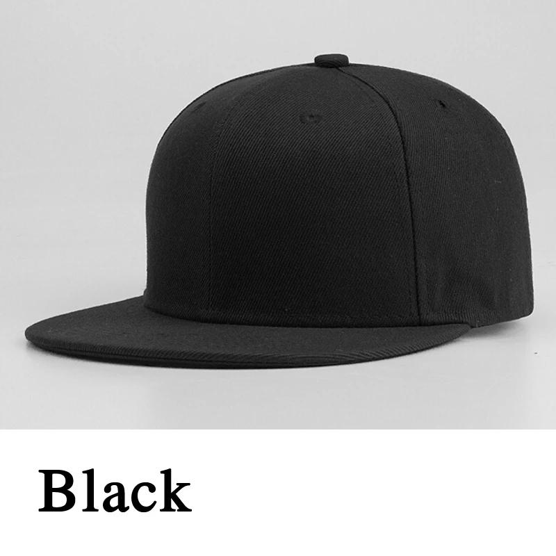 Headgear Verstelbare effen kleur baseballpet Sport Hip Hop Caps Lichtbord Paarhoeden Casual zonwering Trucker Hat Platte pet Basketbalhoed zwart