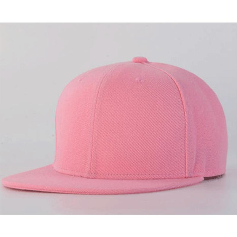 Headgear Verstelbare effen kleur baseballpet Sport Hip Hop Caps Lichtbord Paarhoeden Casual zonwering Trucker Hat Platte pet Basketbalhoed roze