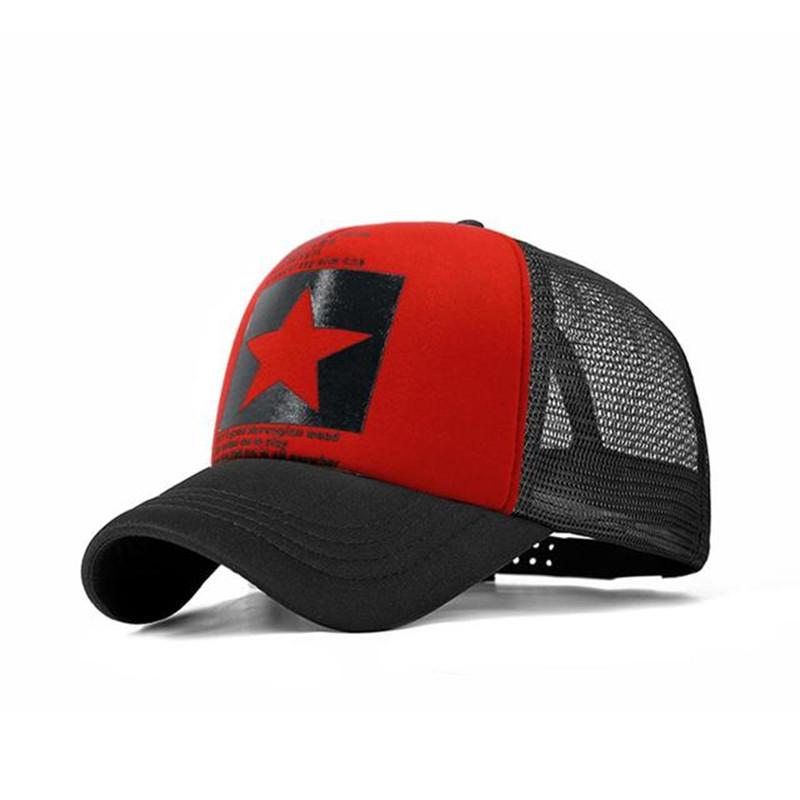 Cap Factory Merk Baseball Cap Vrouwen Outdoor Baseball Hoed Ademend Mannen Vrouwen Zomer Mesh Baseball Hoed Gorras rood/zwart