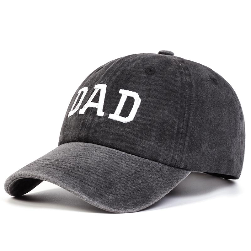 Cap Factory Letter MOM Borduurwerk Papa Hoed Buiten Unisex Zonnebrandcrème Baseball Cap Mode Hip Hop Caps Gewassen Hoeden Golf Cap donkergrijze kleur