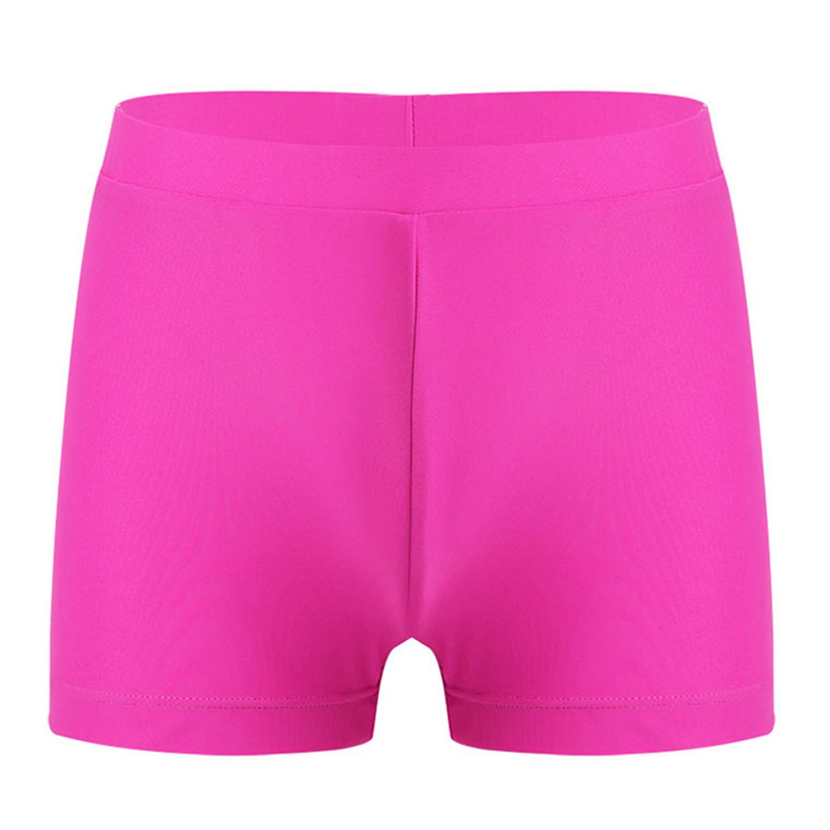 Ranrann Gymnastiekbroek voor kinderen, meisjes, effen kleur, balletdansbroek, sportzwemstrandshort 9-10 Years