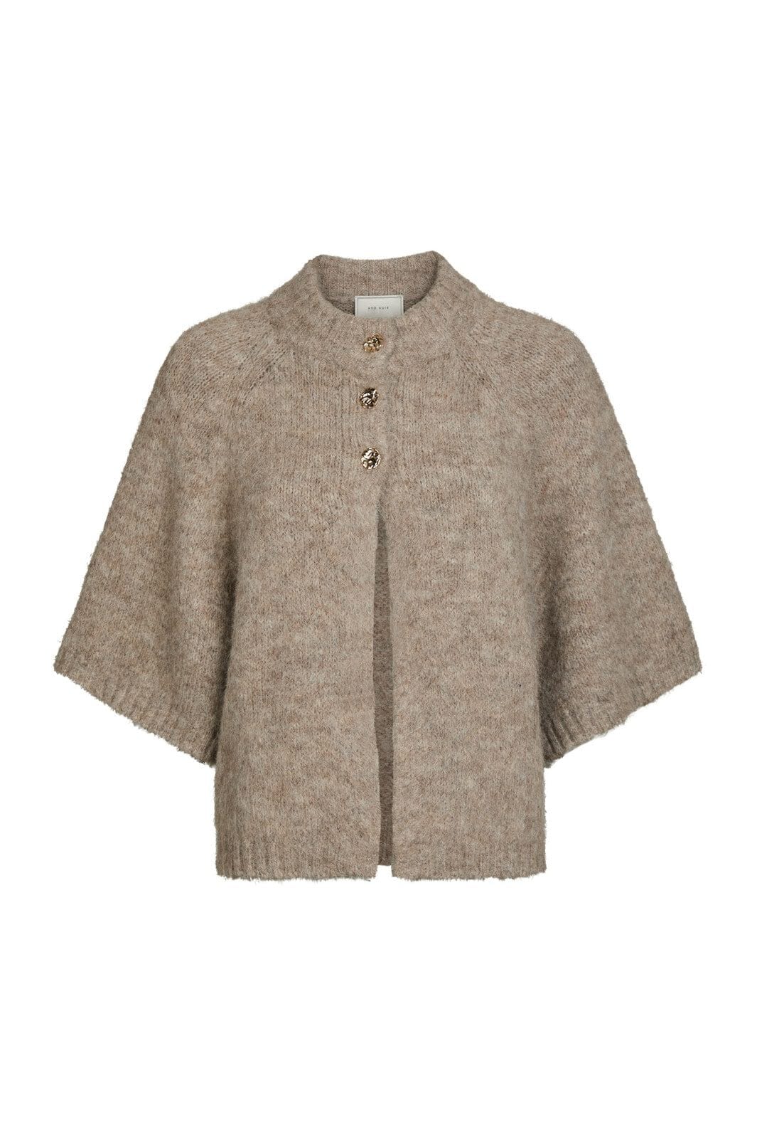 Neo Noir benuta fluffy knit cardigan 165816 976 melange