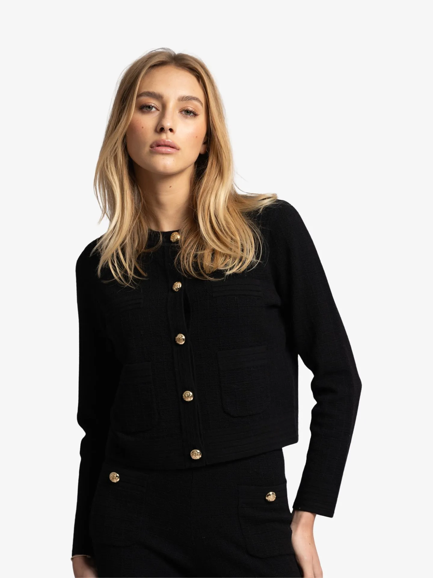 Nikkie Dames vest limeira zwart