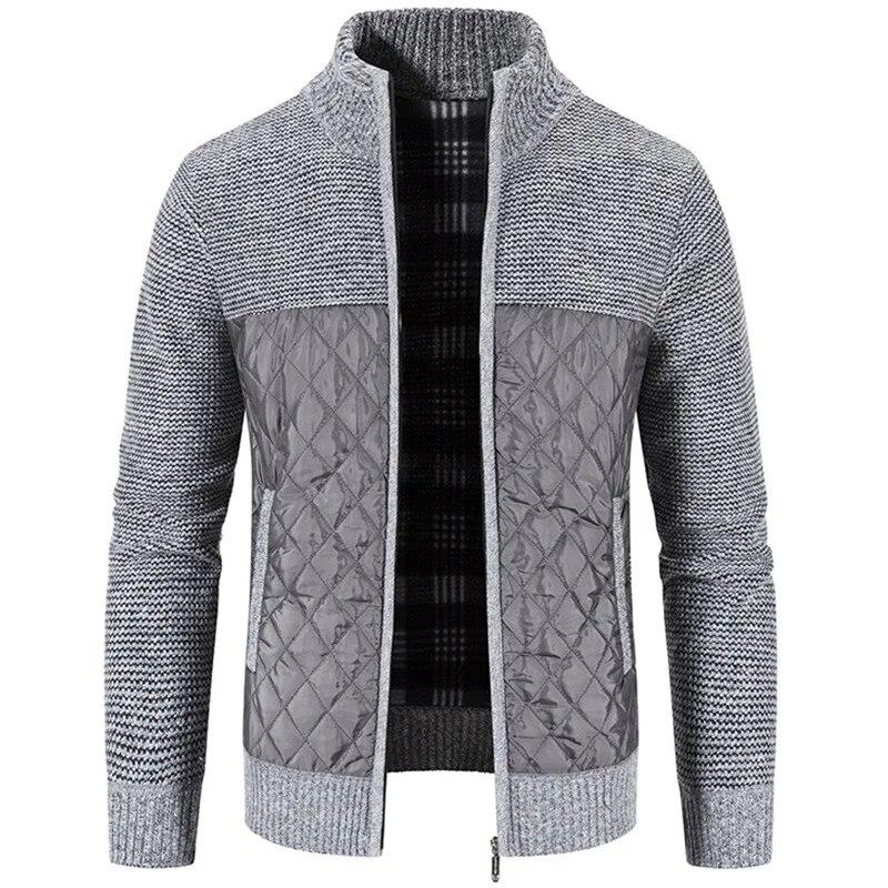 King Billion Herfst en winter staande kraag vest trui verdikte casual trui heren warme mode jas M