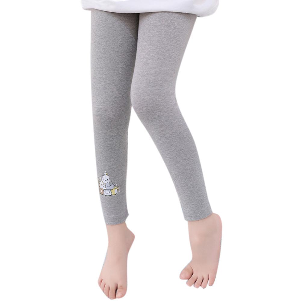 Bala bala Cartoon Eenhoorn Meisjesleggings Kinderen Slim Fit Stretchbroek Sport Skinny lange broek 130