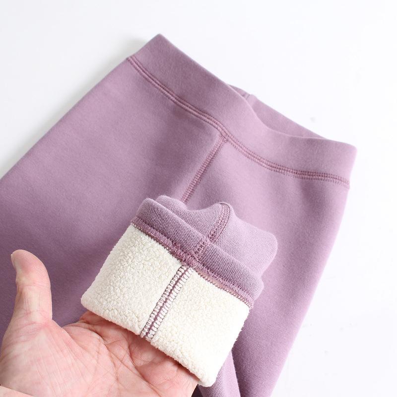 YUBAOBEI Kinderen Warme Leggings Meisjes Lente Herfst Broeken Plus Fluwelen Kinderen Hoge Taille Leggings Winter Broeken voor Babymeisjes 130