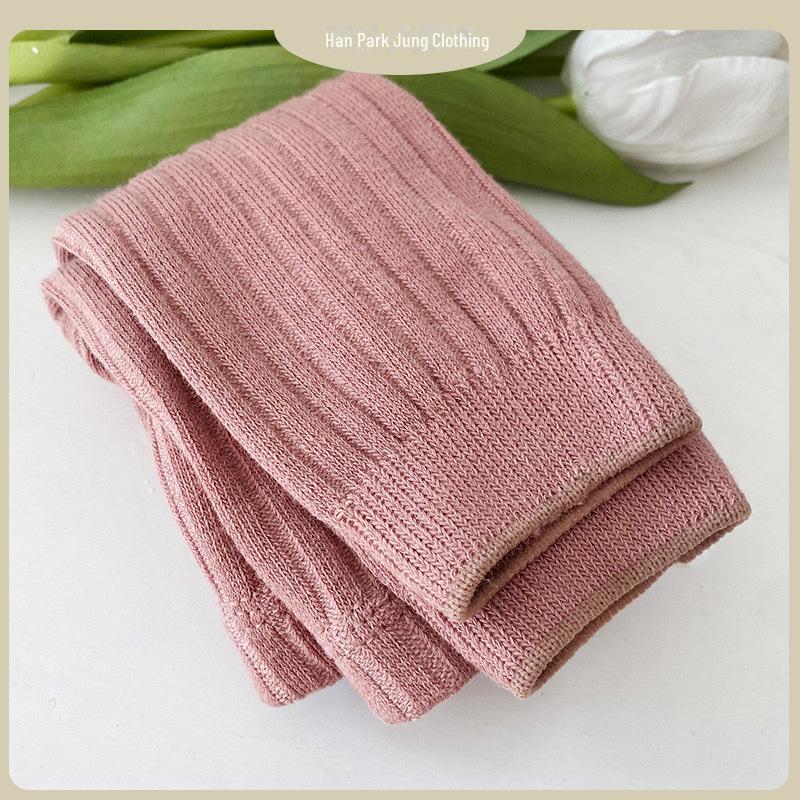 AI Supermarket Casual legging met negen punten voor kinderen in Koreaanse stijl voor lente en herfst. Elastische en comfortabele babymeisjespanty's. L (2-4 years)