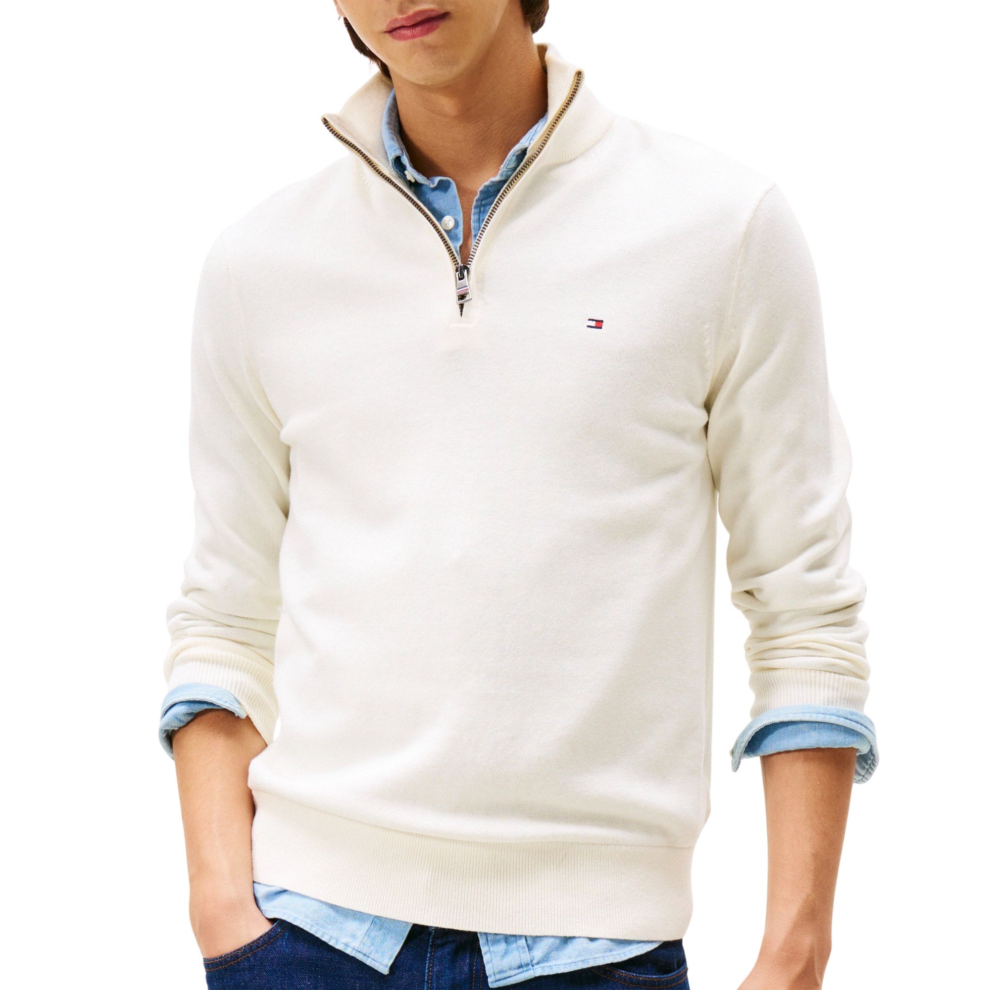 Tommy Hilfiger Pima Cotton Cashmereweater Heren