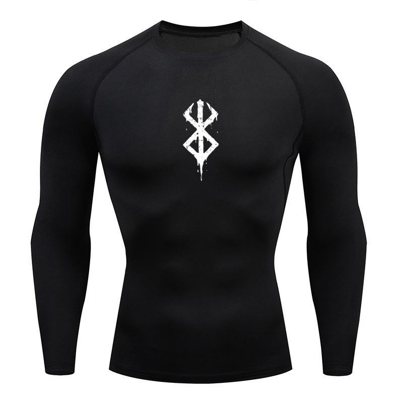 AI Supermarket Sneldrogend basketbal compressie T-shirt voor heren - Vochtafvoerend, zeer elastisch, korte mouwen sportkleding voor hardlopen en fitness long sleeve B, S