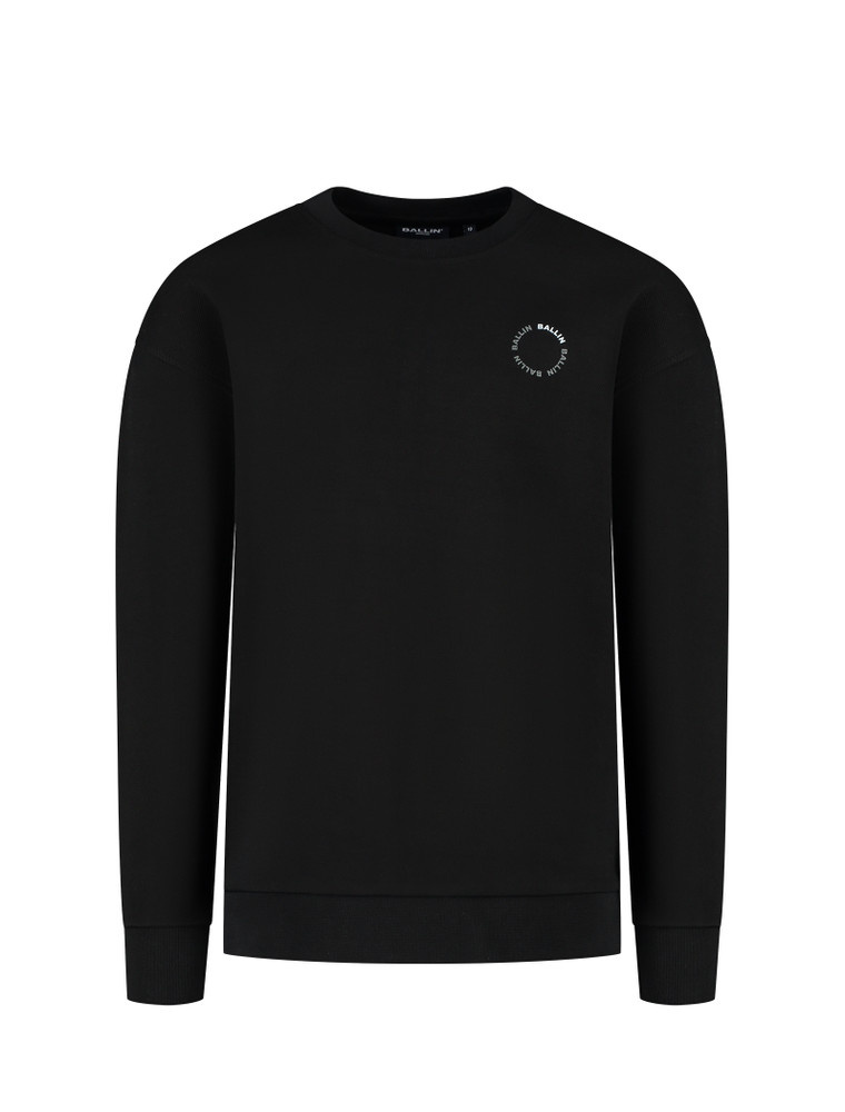 Ballin winter sweater jongens - zwart - cirkel logo