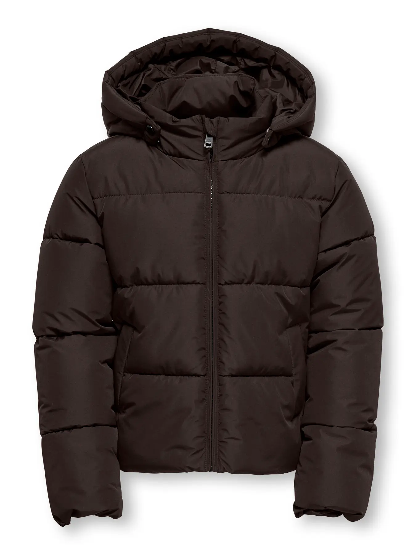 Kids ONLY winter winterjas meisjes - bruin - KogJuta - puffer - capuchon