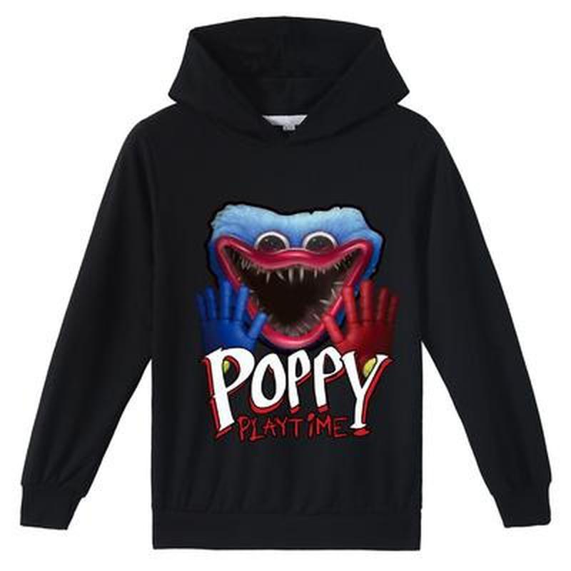 Youjilao Kids 3D Hoodie Huggy Wuggy Pullover Poppy Speeltijd Kinderen Dunne Lentetrui DAR 120cm