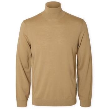 Selected Trui  Noos Tray Roll Neck Knit - Kelp