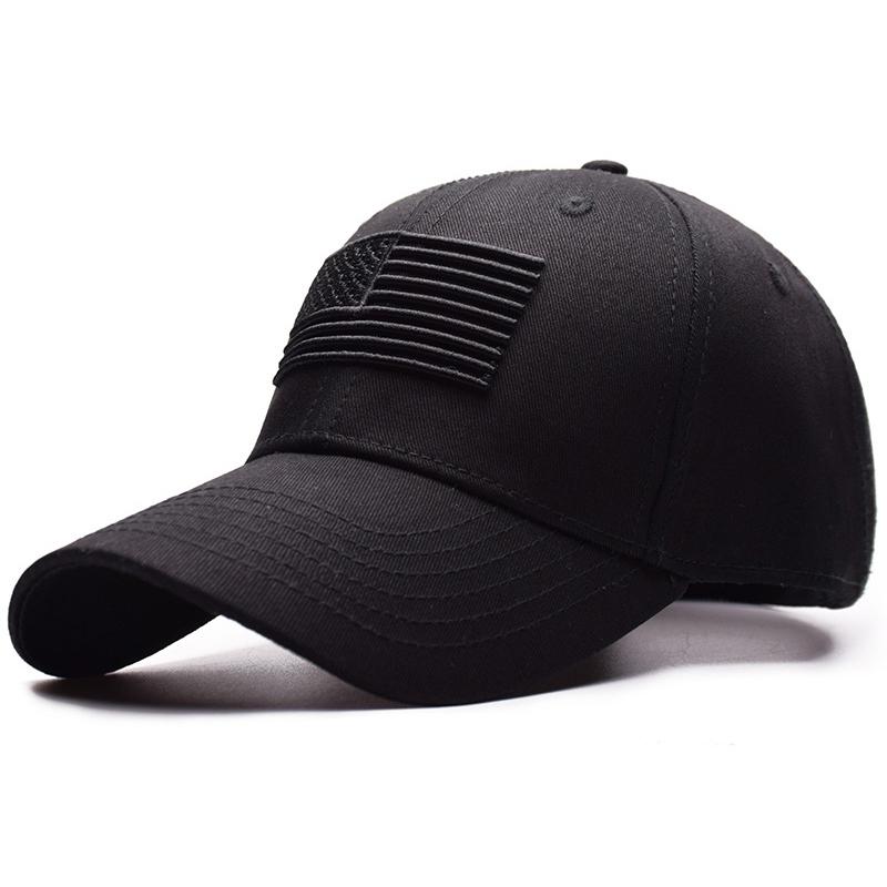 Hat Factory Amerikaanse vlag baseballpet katoenen snapback hoed golfhoed heren dames baseballpet zwart