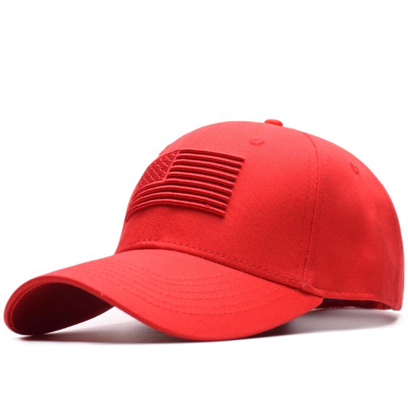 Hat Factory Amerikaanse vlag baseballpet katoenen snapback hoed golfhoed heren dames baseballpet rood