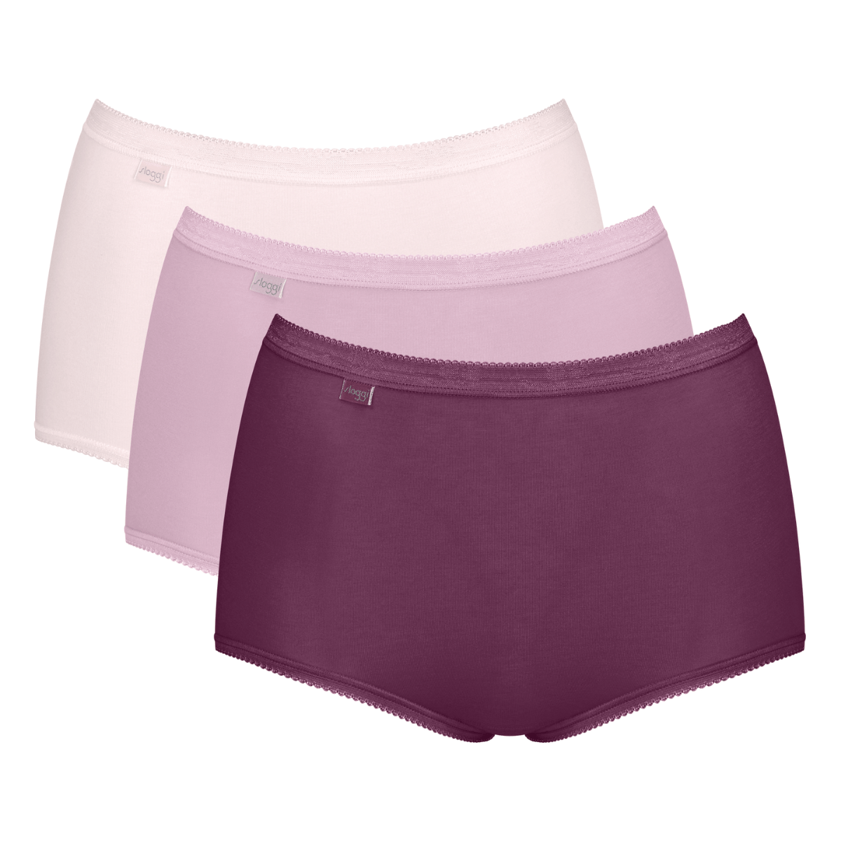 Sloggi Maxislip Basic + Katoenmix, zachte naden, single jersey (3 stuks)