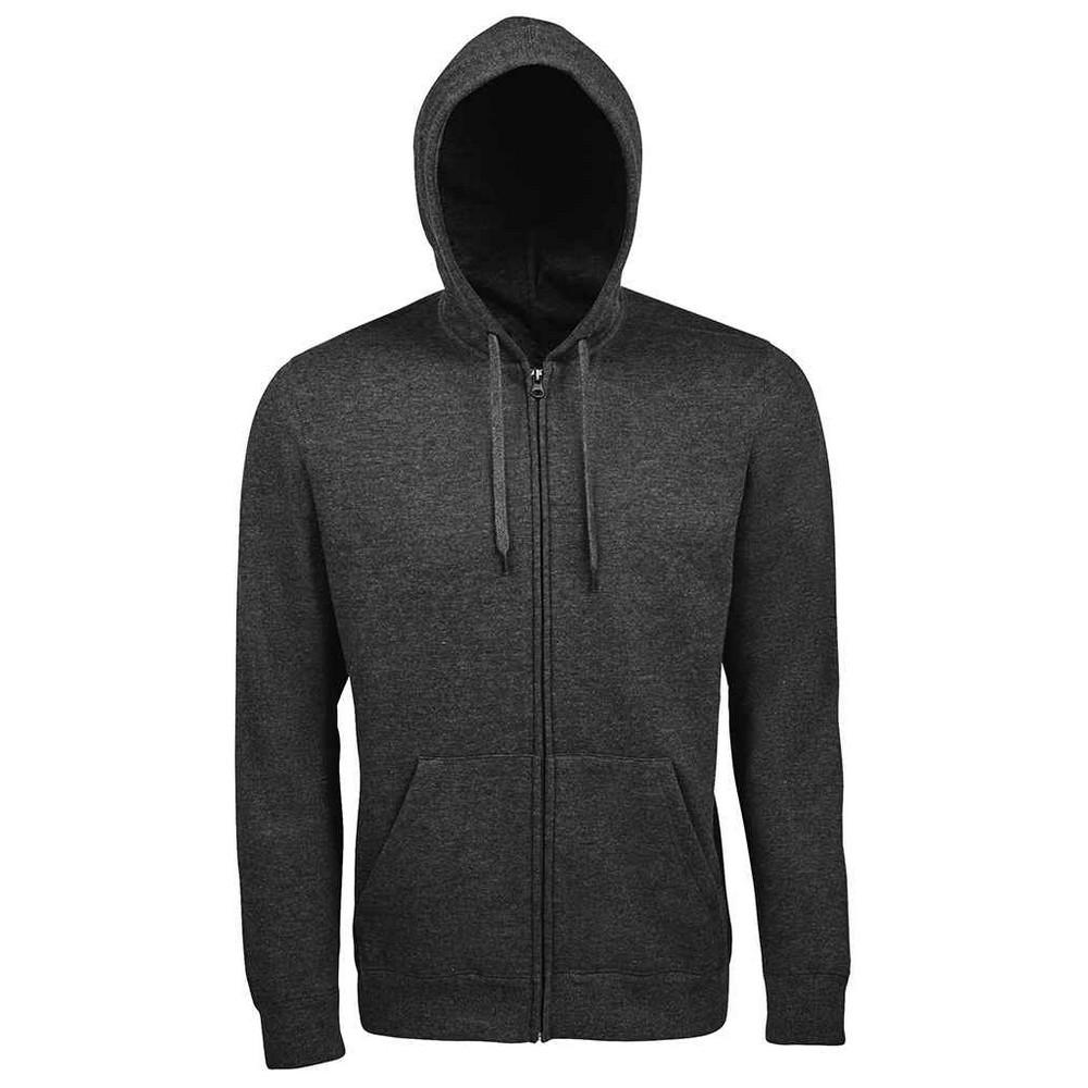 SOLS Heren zeven sweatshirt met capuchon en capuchon met volledige ritssluiting XXL