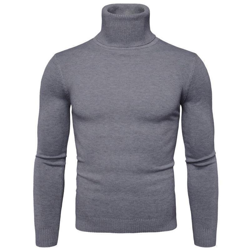 Get one 2024 Heren Slim Fit Turtleneck Trui voor grensoverschrijdende handel, Herfst/Winterwarmte. XL
