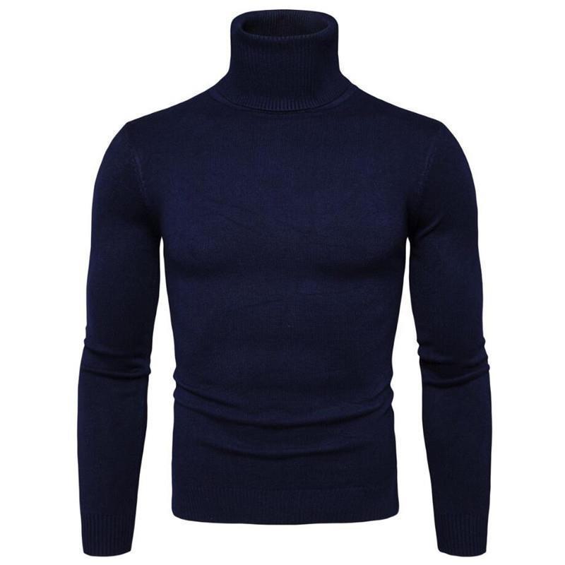 Get one 2024 Heren Slim Fit Turtleneck Trui voor grensoverschrijdende handel, Herfst/Winterwarmte. Medium