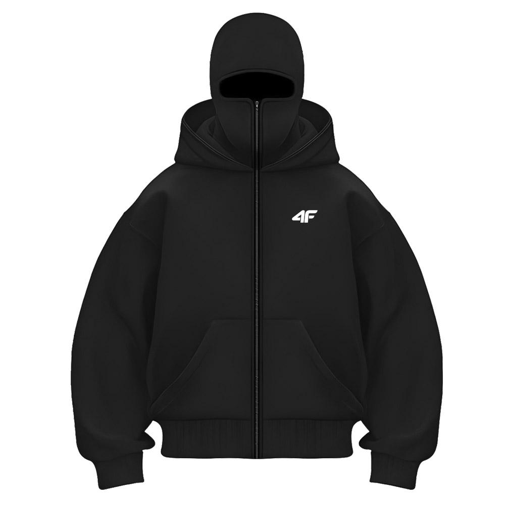 High Quality Clothing NO.1 Heren Balaclava Geïntegreerde Hoodie F Ninja Pullover Sweatshirt Splicing Y2k Vintage Winter Streetwear Koppel Tops S
