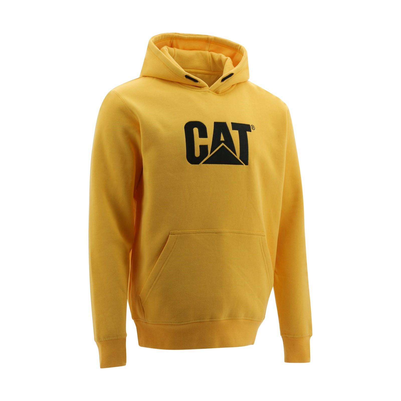 Caterpillar handelsmerk CW10646 sweatshirt met capuchon / herensweatshirts geel