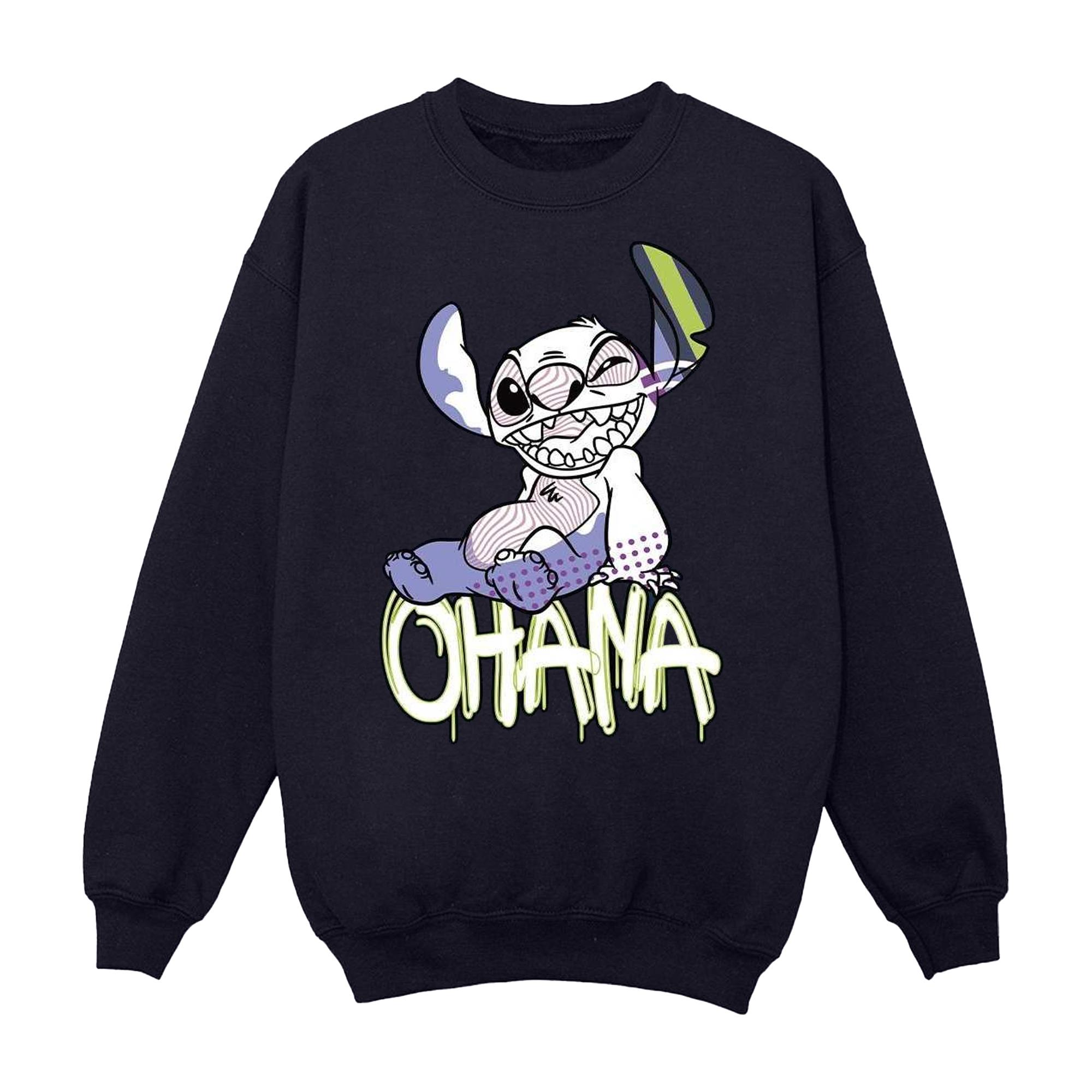 Disney Lilo en Stitch Ohana Graffiti-sweatshirt voor meisjes 12-13
