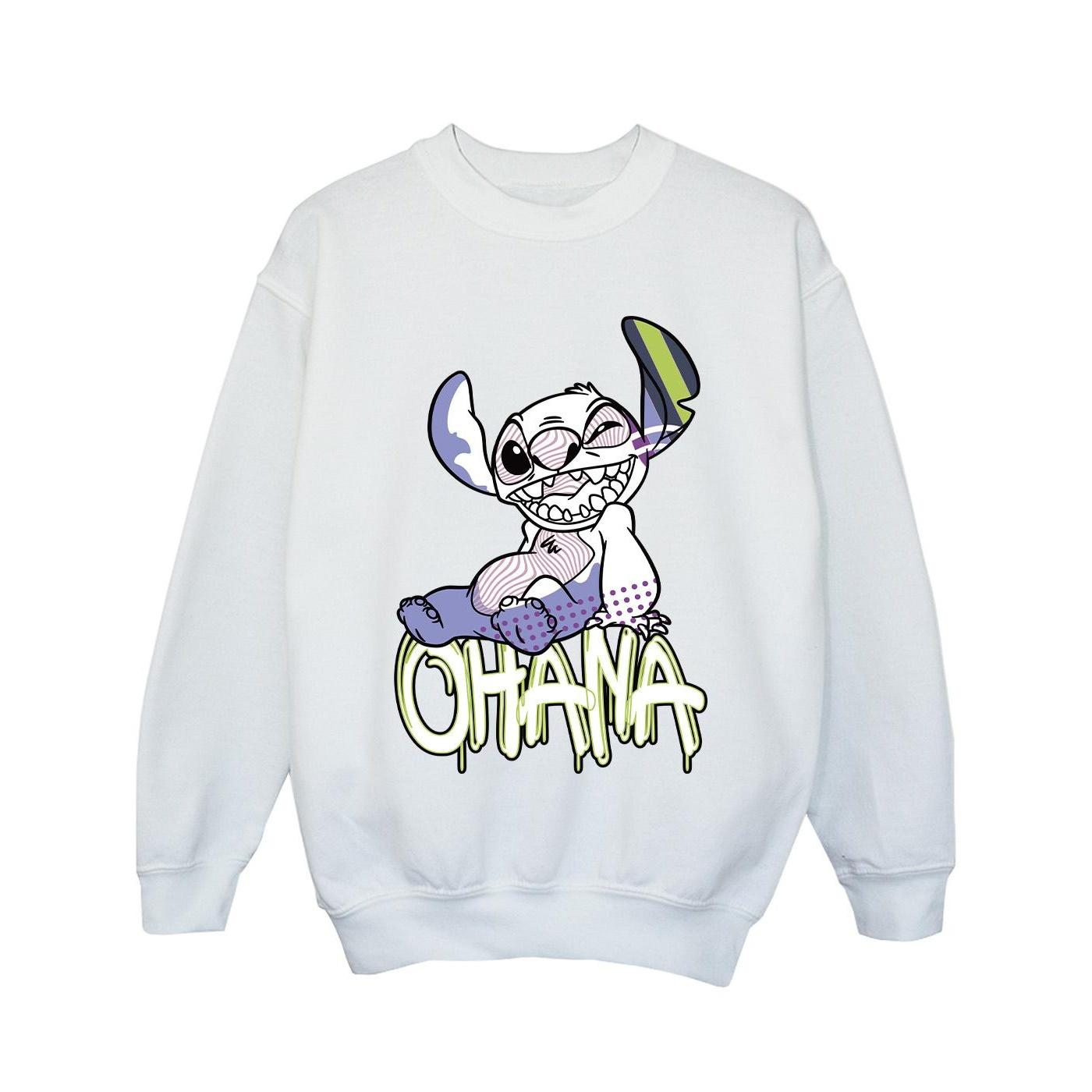 Disney Lilo en Stitch Ohana Graffiti-sweatshirt voor meisjes 3-4 Years