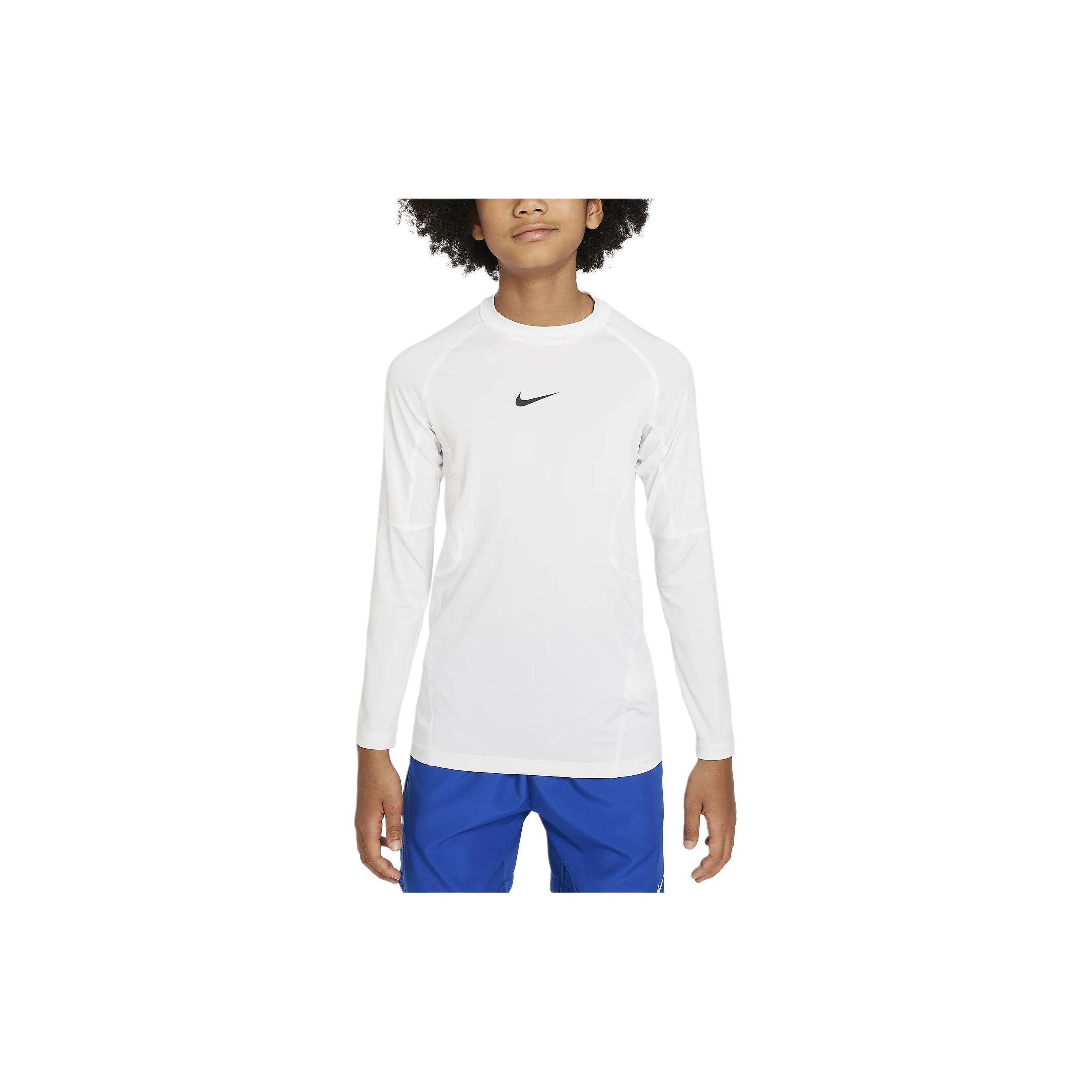Nike Dri-FIT Long-Sleeve Top Kids Tops White FJ6822-100 XS