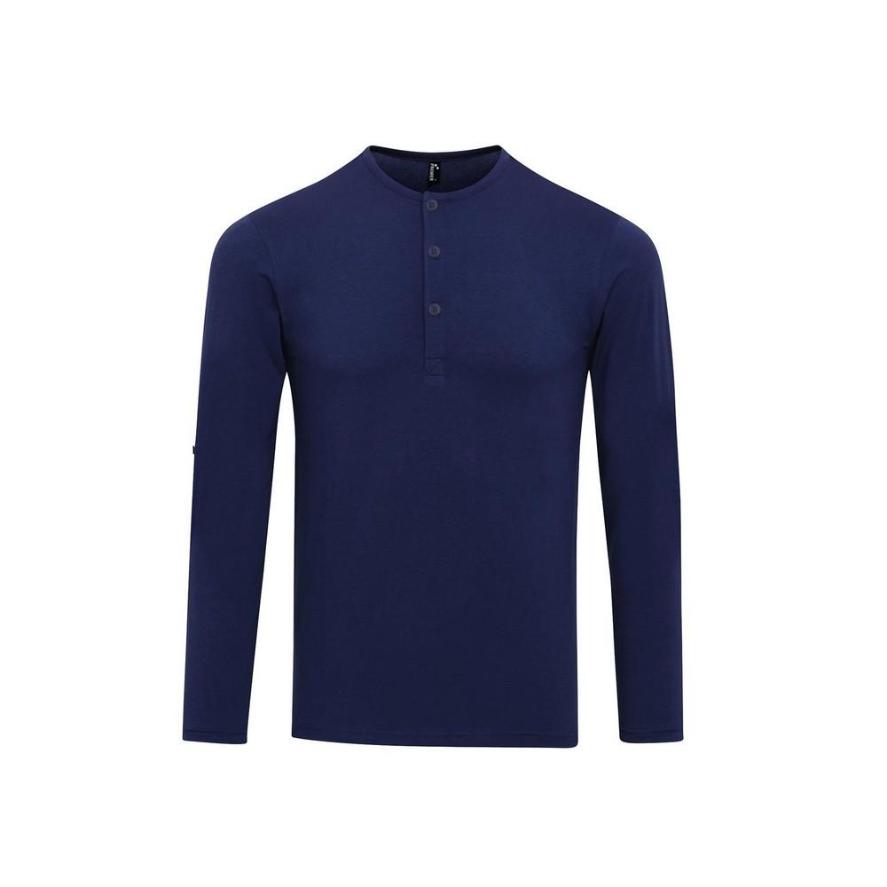 Premier heren T-shirt met lange John-rolmouwen 3XL