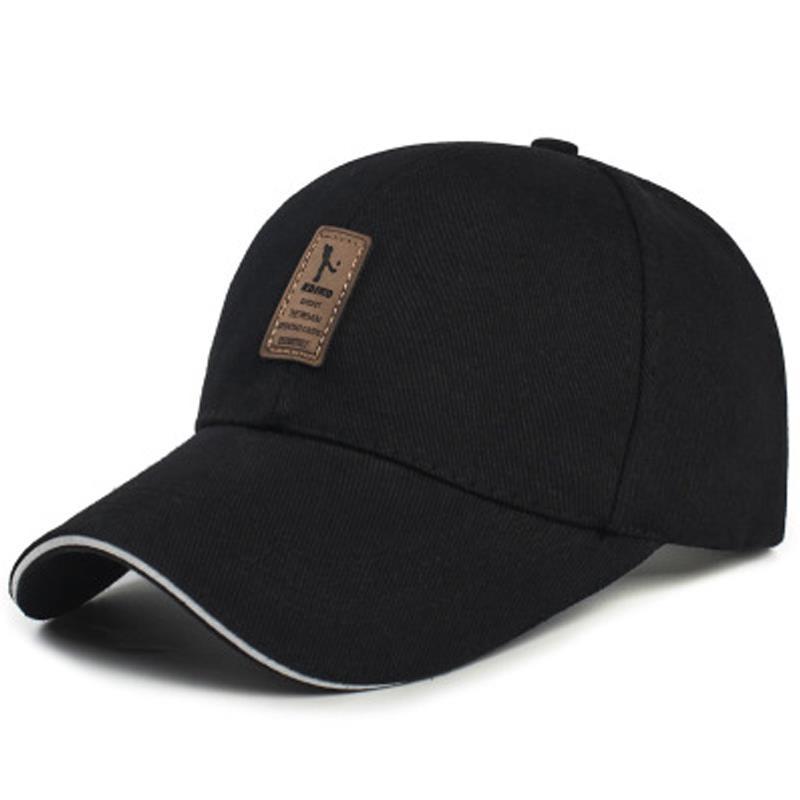 Yalujia 1 stuk modieuze baseballpet, unisex verstelbare klep, casual pet, effen kleur, zomer, herfsthoed, hoge kwaliteit kleppet zwart witte kleur