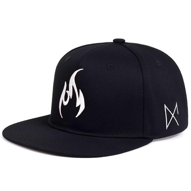 Cap Factory vlam baseball cap verstelbare katoenen snapback hoed heren dames mode hiphop caps trucker hoeden sport casual caps zwart witte kleur