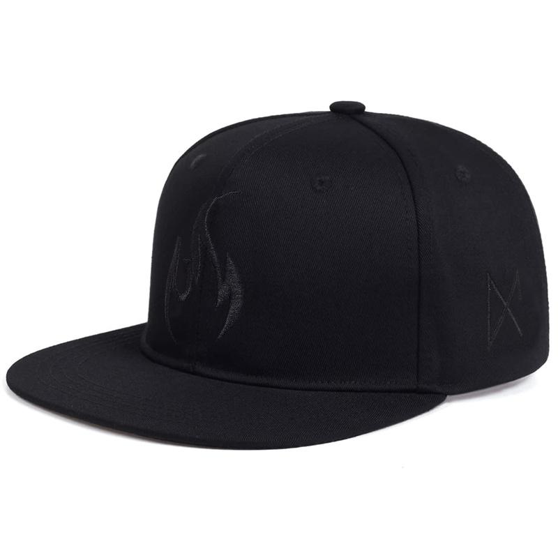 Cap Factory vlam baseball cap verstelbare katoenen snapback hoed heren dames mode hiphop caps trucker hoeden sport casual caps zwart