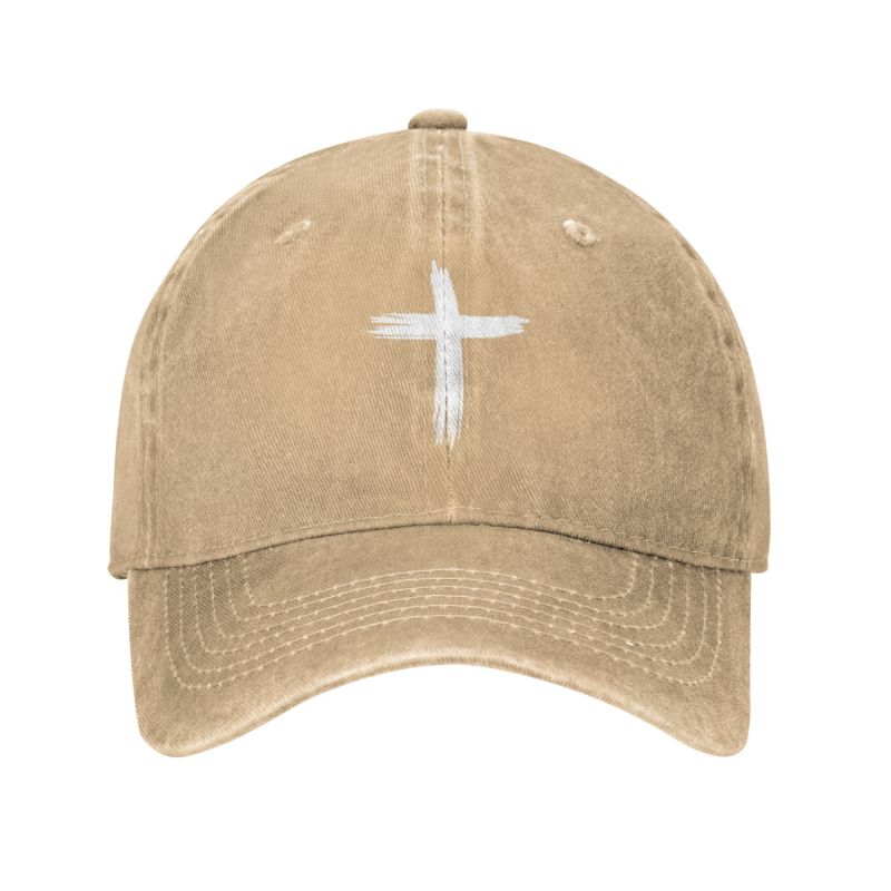 Colomi Aangepaste katoenen Jezus Christus kruis team God kerk katholieke honkbalpet unisex Wounisex verstelbare christelijke geloof vader hoed streetwear Adult Baseball Cap