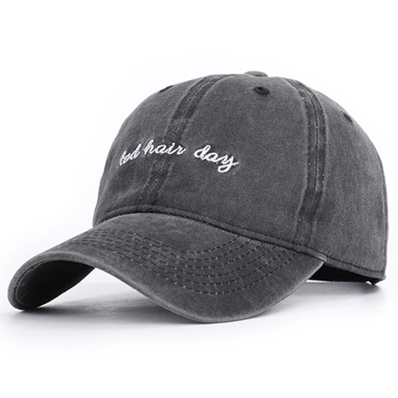Cap Factory Papa hoed vrouw mode gewassen baseball cap mannen snapback trucker hoeden donkergrijze kleur