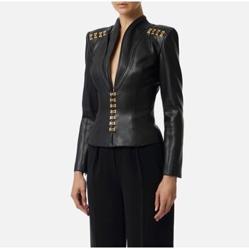 Elisabetta Franchi Leren Jas  GI18757E2-110