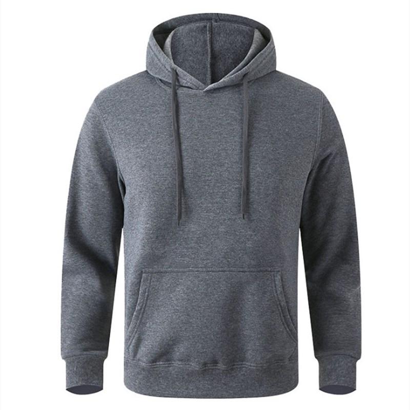 FEGKZLI Specialty Heren casual hoodies fleece hiphop effen sweatshirt heren sportkleding kleding sweatshirt herenkleding S donkergrijze kleur