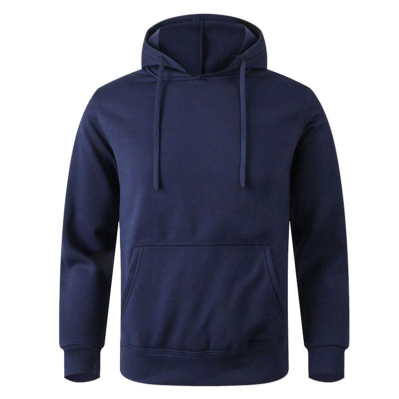 FEGKZLI Specialty Heren casual hoodies fleece hiphop effen sweatshirt heren sportkleding kleding sweatshirt herenkleding S marineblauwe kleur