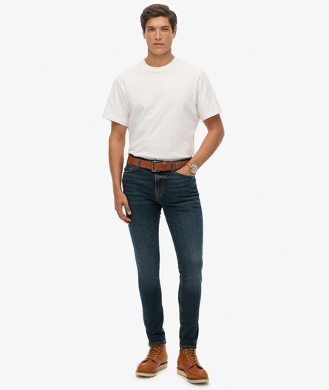 Superdry Vintage Skinny Jeans Donkerblauw
