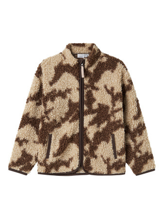 Name it winter vest jongens - bruin - regular fit, teddy - NkmOzias