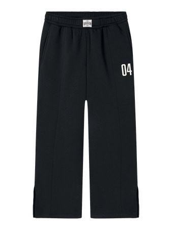 Name it winter sweat broek meisjes - zwart - wide leg fit - NkfOdika