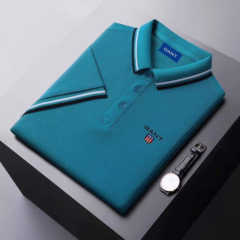 Gant Zomer 2025 Nieuw Ice Ion Fiber Geborduurd Poloshirt met Polokraag voor Vochtafvoer en Zweettransport XXL