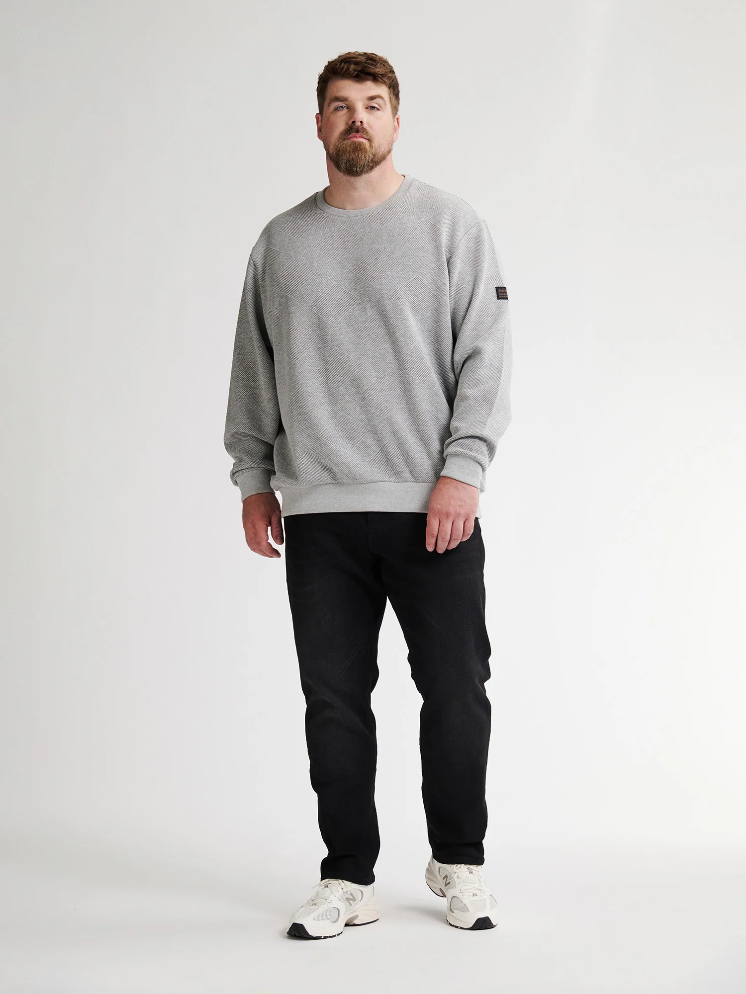 Petrol Industries Heren sweater m-3050-swr3100 9038 light grey
