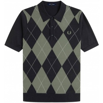 Fred Perry Polo Shirt Korte Mouw  ARGYLE KNITTED SHIRT