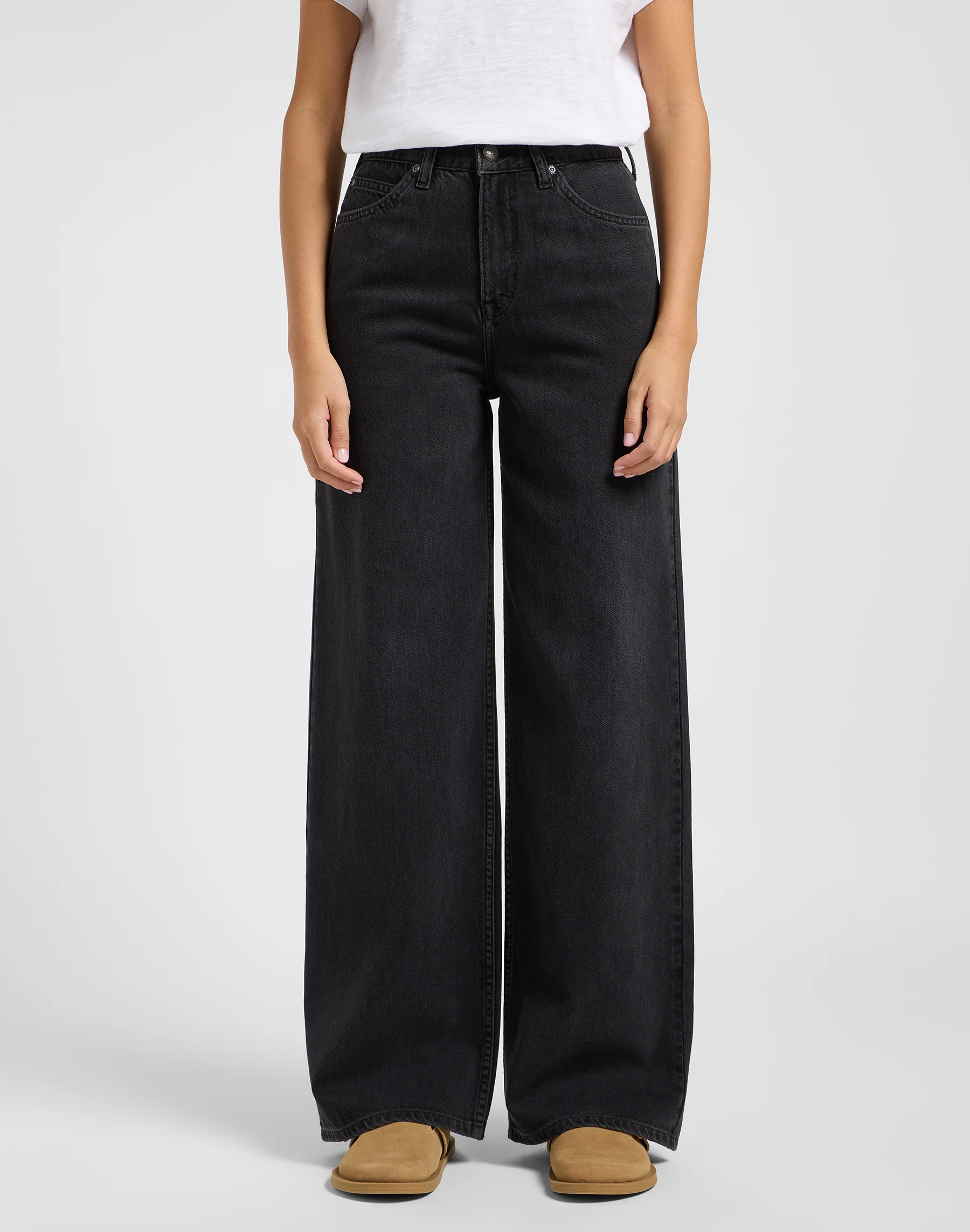 Lee Stella dames wide leg jeans dark memory