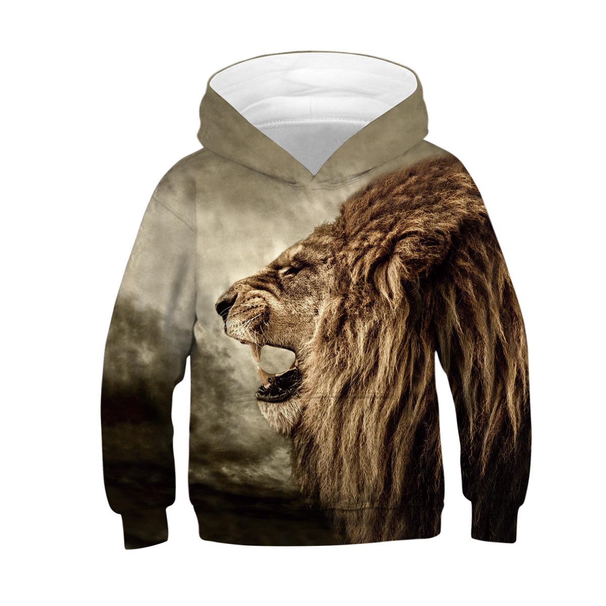 ETST 07 Echte Wolf 3D Hoody Voor Jongens Lente Herfst Een Verscheidenheid Aan Stijlen Kids Hoodies Jassen 4-14 jaar Tieners Kleding 110