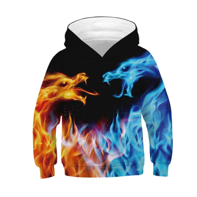 ETST 07 Echte Wolf 3D Hoody Voor Jongens Lente Herfst Een Verscheidenheid Aan Stijlen Kids Hoodies Jassen 4-14 jaar Tieners Kleding 150