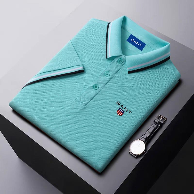 Gant Zomer 2025 Nieuw Ice Ion Fiber Geborduurd Poloshirt met Polokraag voor Vochtafvoer en Zweettransport L