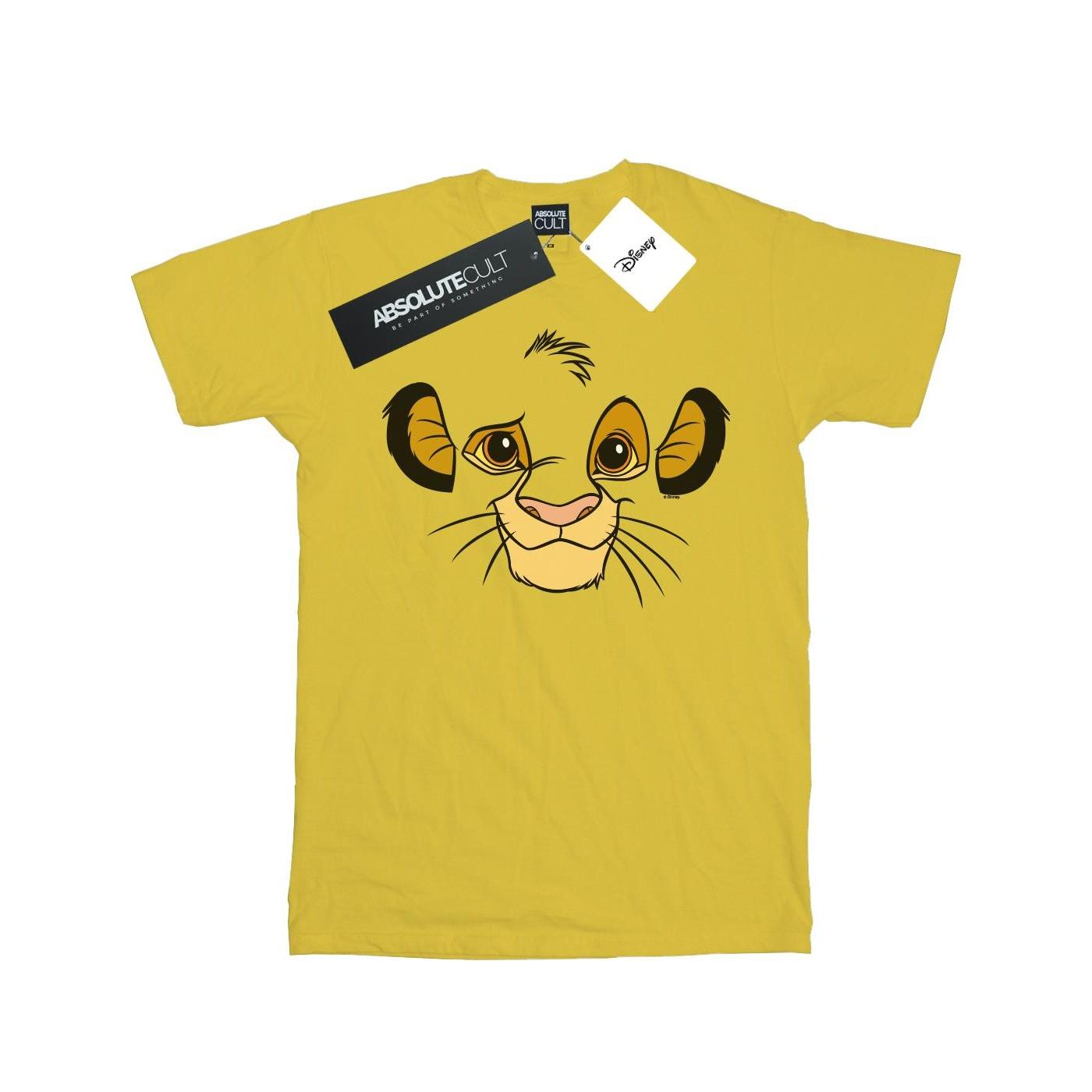 Disney meisjes The Lion King Simba Face katoenen T-shirt 7-8 Years