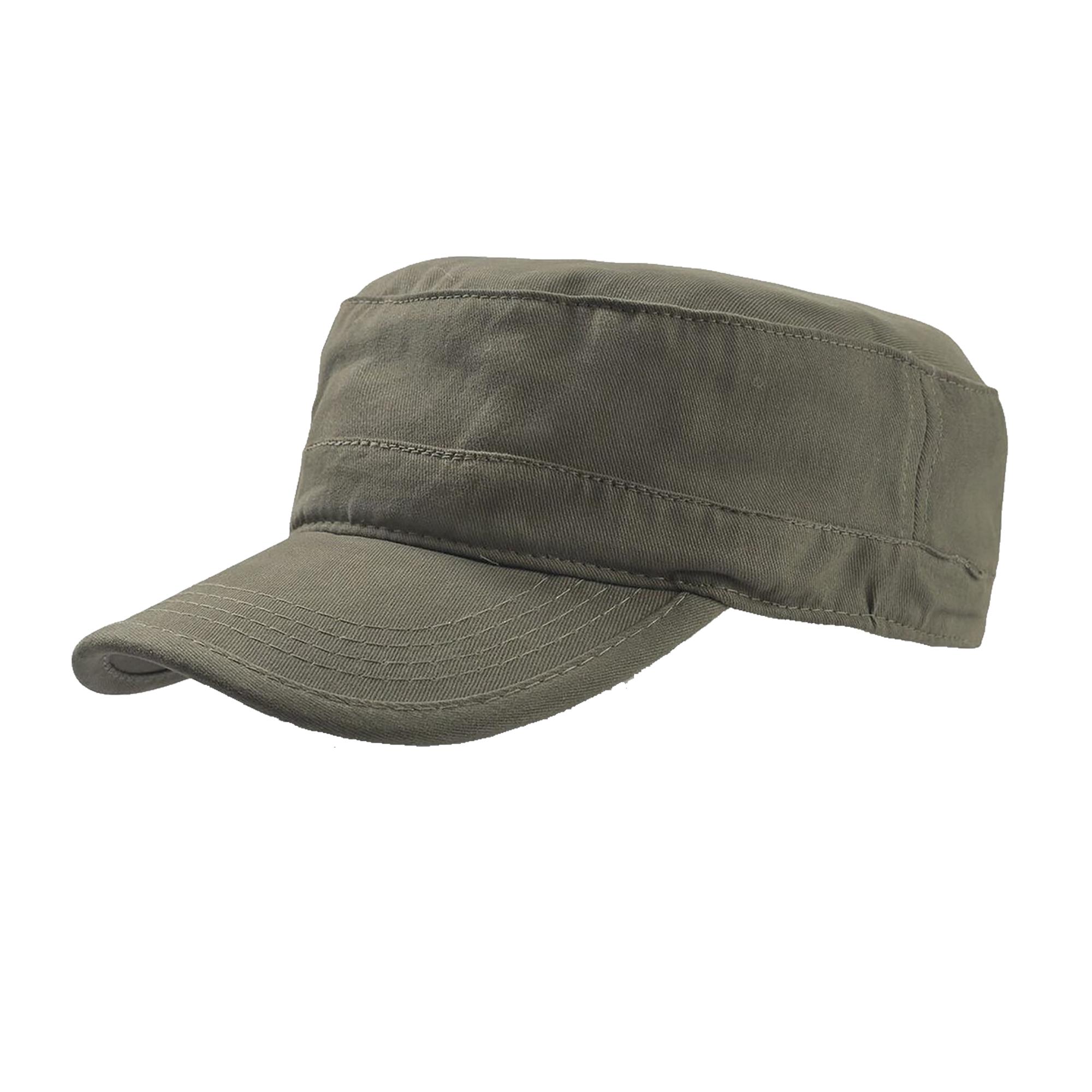Atlantis tank geborsteld katoen militaire pet One Size olijf
